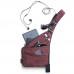 NIID-FINO Classic Sling Schulter Crossbody Brusttasche Schlank Rucksack Multipurpose Daypack Weinrot Rechte Hand Schuhe & Handtaschen