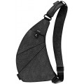 Sling Crossbody Brusttaschen Rucksack Schultertaschen Herrentaschen für Outdoor-Sport Reisen Wandern dunkelgrau Schuhe & Handtaschen