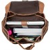 STILORD 'Austin' Rucksack Laptop Leder 13.3 Zoll Frauen Männer Lederrucksack Daypack für DIN A4 Ordner für Schule Uni Arbeit FarbeZamora - braun Koffer Rucksäcke & Taschen