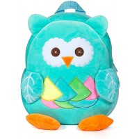 Czemo Kinderrucksack Kindergartentasche für Jungen Mädchen Schultasche Plüsch Babyrucksack Sicherheitsrucksack für Kinder ab 1-3 Jahr Blaue Eule Koffer Rucksäcke & Taschen