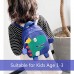 MOOKLIN ROAM Kinderrucksäcke mit Dinosaurier Cartoon Jungen Umhängetasche Kinder Rucksack für Jungen Mädchen 1-3 Jährige - Blau Koffer Rucksäcke & Taschen