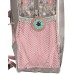 Pferde Fan Rucksack Kinderrucksack für Jungen und Mädchen 20KO mit Hauptfach und Getränkenetz 28 x 22 x 10 cm Rose grau Koffer Rucksäcke & Taschen