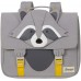 Samsonite Happy Sammies Eco - Schulranzen S 33.5 cm 9 L Grau Raccoon Remy Koffer Rucksäcke & Taschen