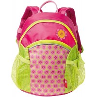 sigikid Mädchen Rucksack mit buntem Druck Blumenfee Florentine Pink Grün 24002 Koffer Rucksäcke & Taschen
