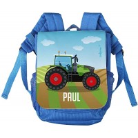 Striefchen® Rucksack für Kinder - Motiv Traktor - mit Namen des Kindes Koffer Rucksäcke & Taschen