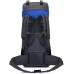 Wanderrucksack mit Regenschutz 60 l interner Rahmen für Outdoor-Sport Reisen Tagesrucksack für Klettern Camping Touren Unisex-Erwachsene blau 60L Koffer Rucksäcke & Taschen