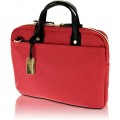 Bugatti Contratempo - Elegante Damen Business-Tasche aus hochwertigem Nylon mit glänzenden Gold-Accessoires rot Koffer Rucksäcke & Taschen