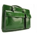 Business- und Laptoptaschen Italienische Luxus Aktentasche L Grün Koffer Rucksäcke & Taschen