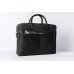 HOLZRICHTER Berlin - Briefcase M Premium Aktentasche aus Leder - Handgefertigte Große Laptoptasche - Ledertasche für Herren und Damen - schwarz-anthrazit Koffer Rucksäcke & Taschen