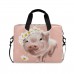 PUXUQU Süß Schwein Blumen Gänseblümchen Laptoptasche Koffer Rucksäcke & Taschen
