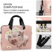 PUXUQU Süß Schwein Blumen Gänseblümchen Laptoptasche Koffer Rucksäcke & Taschen