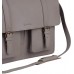 Schoolmaster New Classic - Grey Klassische Ledertasche & Aktentasche aus echtem Leder viele Innenfächer Laptoptasche Umhängetasche & Lehrertasche für Damen & Herren Koffer Rucksäcke & Taschen