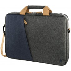 Hama Laptoptasche 44 cm 17 3 Zoll gepolsterte Umhängetasche mit Tragegurt und Handgriff Schultertasche für Damen und Herren Aktentasche mit Platz für Zubehör grau blau Koffer Rucksäcke & Taschen