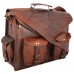 Handmadecraft Fertigkeit 18 Zoll Jahrgang Handgefertigte Ledertragetasche für Laptoptasche Umhängetasche Koffer Rucksäcke & Taschen