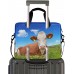 PUXUQU Schön Kuh auf der Wiese Laptoptasche 15.6 Zoll Koffer Rucksäcke & Taschen