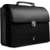 STILBURG Aktentasche Laptoptasche 15 Zoll aus Leder | Model Charles - Schwarz - Silver Line Koffer Rucksäcke & Taschen