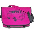 Tasche Messenger Bag Bus Kult Retro Schultertasche in Pink Anthrazit Koffer Rucksäcke & Taschen