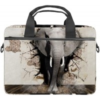 TIZORAX Laptoptasche Elefant Crossing Wall Notebook Sleeve mit Griff 15-15 4 Zoll Tragetasche Schultertasche Aktentasche Koffer Rucksäcke & Taschen