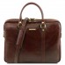 Tuscany Leather Prato Elegante Laptop Aktentsche aus Leder Braun Koffer Rucksäcke & Taschen