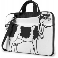 Weiße und Schwarze Kuh Bedruckte Laptoptasche Koffer Rucksäcke & Taschen