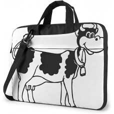 Weiße und Schwarze Kuh Bedruckte Laptoptasche Koffer Rucksäcke & Taschen