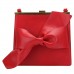 Bonjanvye Süße Schleife Handtaschen für Frauen Crossbody Taschen Rot - rot - Größe M Schuhe & Handtaschen
