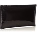 Buffalo BAG 14907 PATENT PU Damen Clutch 1x17x30 cm B x H x T Schwarz BLACK 01 Schuhe & Handtaschen
