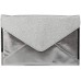 styleBREAKER glitzernde Envelope Clutch Abendtasche im Kuvert Design mit Gliederkette Flache Ausführung Tasche Damen 02012148 FarbeSilber Schuhe & Handtaschen