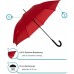 Baciami Regenschirm Herren & Damen - Großer Langschirm mit AUF-Automatik Wind- und Sturmfest ⌀ 90cm Rot Koffer Rucksäcke & Taschen