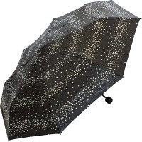Esprit Super Mini Regenschirm Taschenschirm Milky Way mit silbernen metallic Sternen Koffer Rucksäcke & Taschen