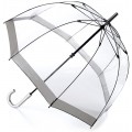 Fulton Birdcage-1 durchsichtige Kuppel -Regenschirm mit silbernen Rand - Neuer Rahmen ! Koffer Rucksäcke & Taschen
