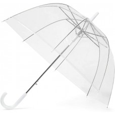 GadHome Transparenter Regenschirm | Large 85 cm klarer Regenschirm Kuppelschirme für Frauen Hochzeitsregenschirm | Leichter Regenschirm automatischer Regenschirm für Frauen mit weißem C-Griff Koffer Rucksäcke & Taschen