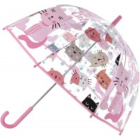 Kid Licensing Transparenter Regenschirm 48 3 cm 19 Zoll manuell kleine Katzen Jugendliche Unisex mehrfarbig Einheitsgröße Koffer Rucksäcke & Taschen