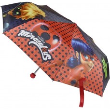 Ladybug y CatNoir Regenschirm zusammenklappbar 51 5 cm Rot Koffer Rucksäcke & Taschen