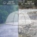 NOSUN Transparenter Regenschirm Adult Dome Automatisch öffnen Großer Transparenter Regenschirm Romantische Hochzeitsfotografie Unisexgrau Koffer Rucksäcke & Taschen