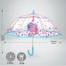 PERLETTI Einhorn Kinder Schirm für Mädchen - Stockschirm mit Sicherheitsöffnung - Robuster und Windfester Regenschirm mit Transparenter Kuppel - 3 bis 6 Jahre - Durchm 64 cm - Cool Kids Transparent Koffer Rucksäcke & Taschen