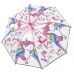 POS 28278 - Stockschirm mit Einhorn Motiv Regenschirm für Mädchen manuelle Öffnung und Fiberglasgestell idealer Begleiter für regnerische Tage Koffer Rucksäcke & Taschen