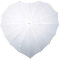 Regenschirm Herz Stockschirm Herzform weiß Schirm Hochzeit Partnerschirm fiberglas Aluminium Koffer Rucksäcke & Taschen