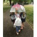 Tinksky Blase Regenschirm romantische kirsche klar regen regenschirm halb-Automatik Koffer Rucksäcke & Taschen