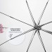 Transparent Regenschirm Damen Paris mit Tour Eiffel - Durchsichtiger Schirm Kuppel Förmigen Rosa Pink Details - Stockschirm Automatik Modisch Elegant mit Rosen - Durchmesser 89 cm - Perletti Time Koffer Rucksäcke & Taschen