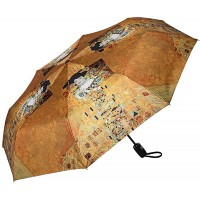 VON LILIENFELD Taschenschirm Regenschirm Gustav Klimt Adele Windfest Auf-Zu-Automatik Stabil Leicht Kompakt Kunst Koffer Rucksäcke & Taschen