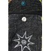 Kailash Bauchtasche mit Buntem Muster Aus Stoff Für Damen und Herren Goa Hippie Schwarz Koffer Rucksäcke & Taschen