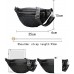 Milya Unisex Fashion PU Leder Hüfttasche Umhängetasche Bauchtasche Rauteförmig Schwarz Koffer Rucksäcke & Taschen