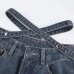 Briskorry Damen Jeans 90er Jahre Vintage-Hose Jeanshosen Baggy Destroyed Hole Denim Mode Straight-Bein-Hose Denim Pants Streetwear Bekleidung