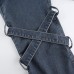 Briskorry Damen Jeans 90er Jahre Vintage-Hose Jeanshosen Baggy Destroyed Hole Denim Mode Straight-Bein-Hose Denim Pants Streetwear Bekleidung