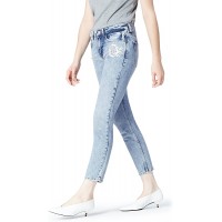 find. Damen Straight Cut-Jeans mit Stickerei Bekleidung