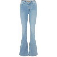 PIECES Damen Pcpeggy Flared Mw vi Bc Jeans Bekleidung