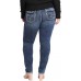 Silver Jeans Damen Plus Size Elyse Curvy Fit Mid Rise Straight Leg Jeans Bekleidung