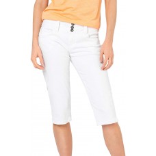 Sublevel Damen Capri Jeans-Hose mit Knopfleiste Bekleidung