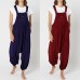 Suncolour Lose Harem-Damen-Latzhose Baggy Sleeveless Casual Jumpsuit Straps Playsuit Pants Dress Bekleidung